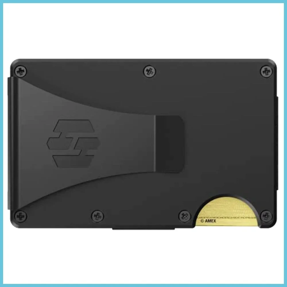Slim RFID Blocking Aluminum Card Case with Money Clip Holds 12 Cards